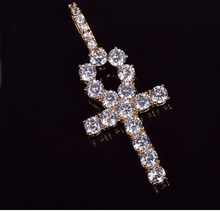 Load image into Gallery viewer, Diamond Ankh Necklace