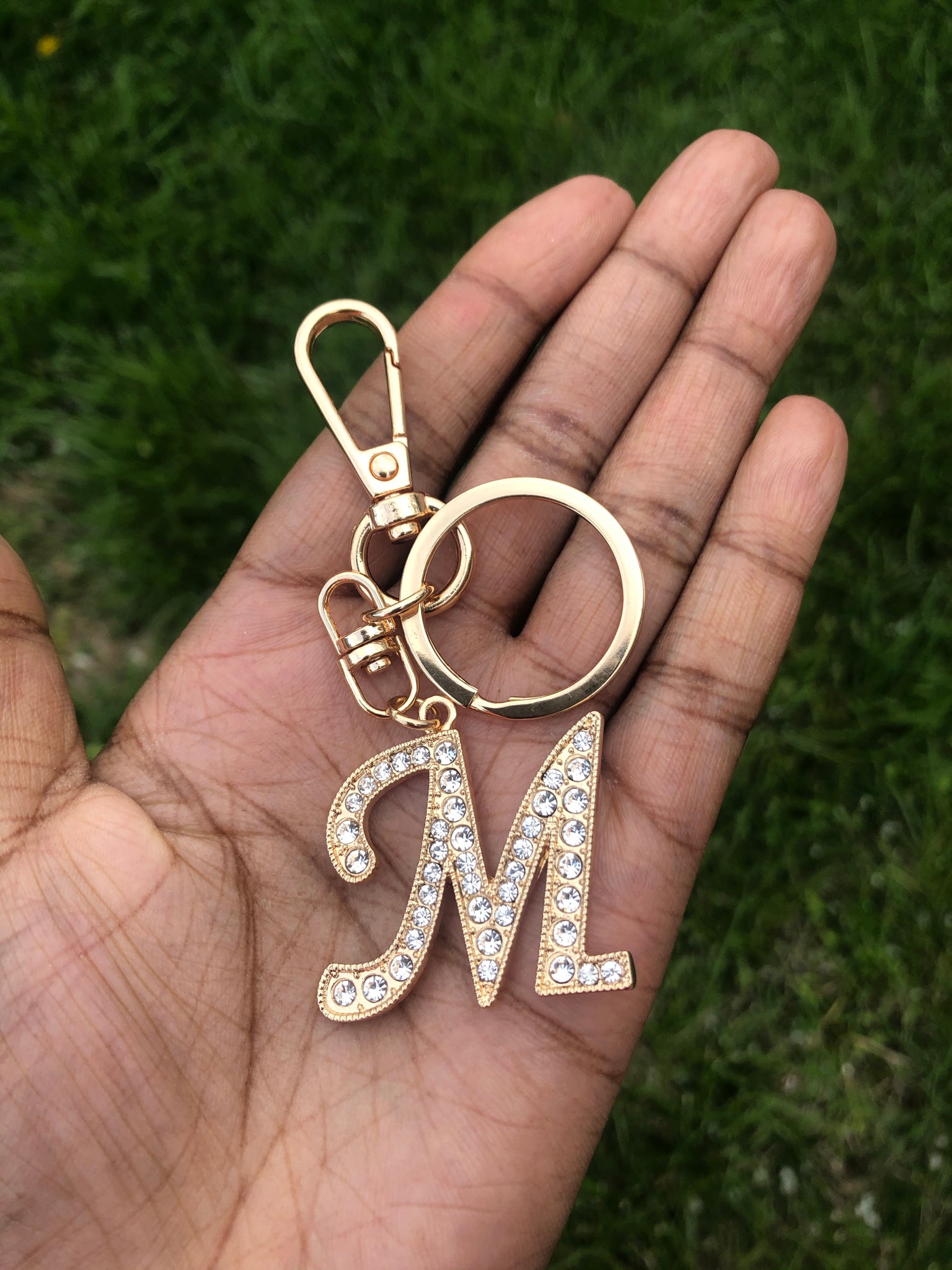 ADD Gold Crystal Personalized Initial Letter Keychain to Squeeze Tube –  Heru Cosmetics
